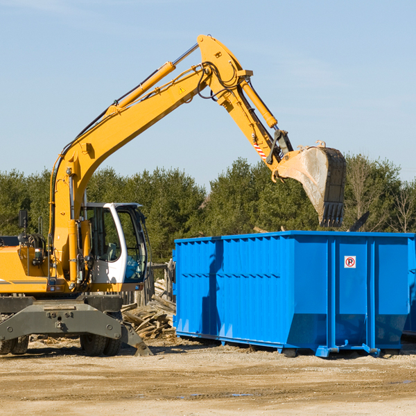 are there any restrictions on where a residential dumpster can be placed in Hickman County